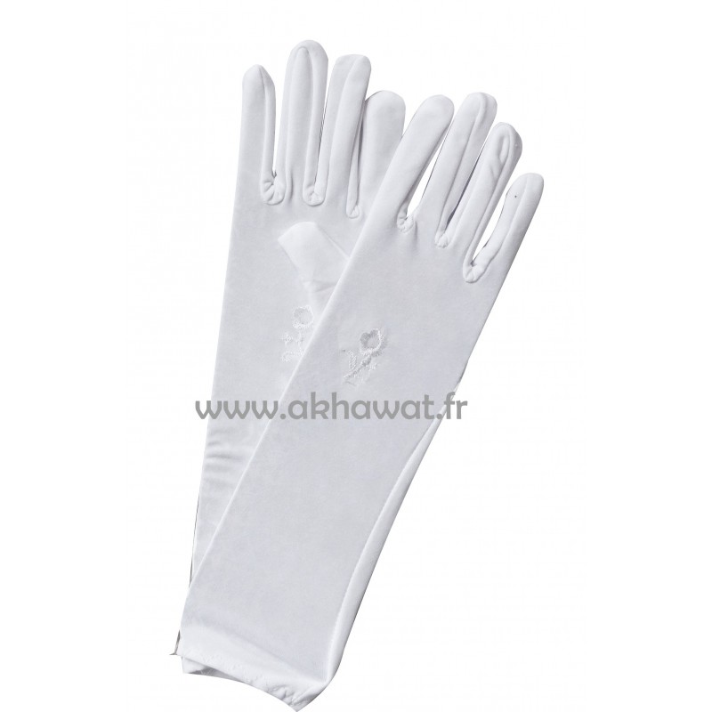 Paire de gants noirs pour femmes idéal pour jilbab (Gant femme jilbeb) .