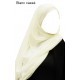 Hijab plissé prêt à enfiler - Mousseline crêpe