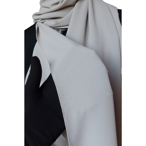 Grand hijab opaque - Mousseline crêpe
