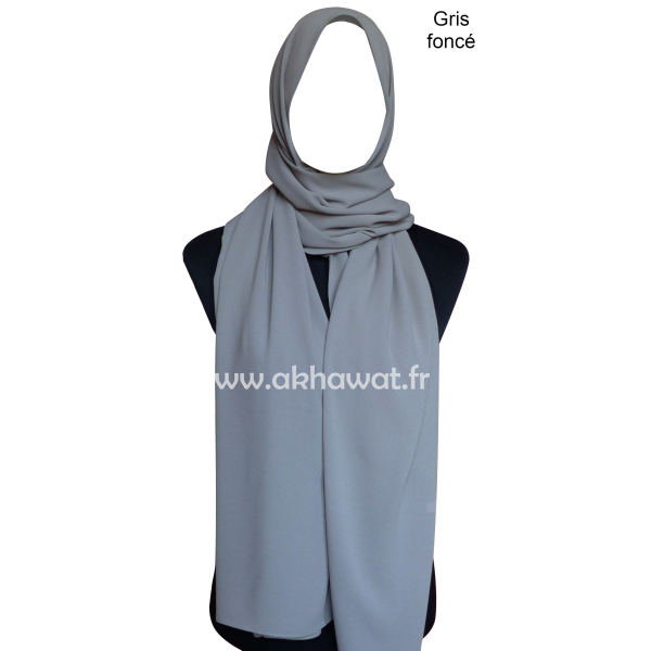 Opaque crepe Hijab - Rectangle