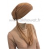 Bonnet turban Multicroisé - Viscose