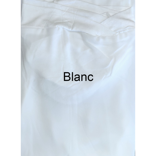 Hijab bonnet intégré croisé - Bi-matière