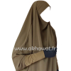 Jilbab manches serrées - 2 pièces sarouel - Microfibre léger