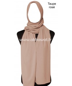 Grand hijab opaque - Mousseline crêpe