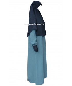 Tie back Khimar - short version - Light microfibre