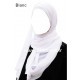 Hijab plissé prêt à enfiler - Mousseline crêpe