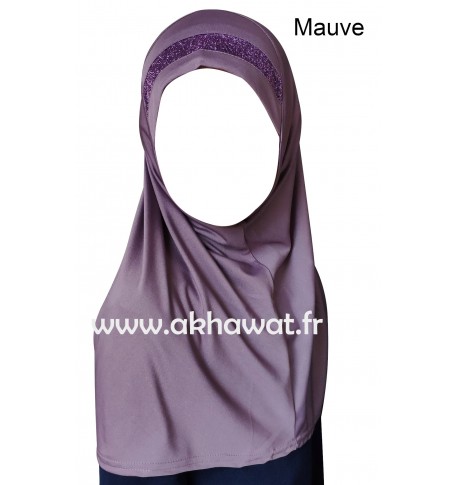 Hijab 1 pièce pour fille - Lurex
