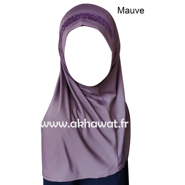 Hijab 1 pièce pour fille - Lurex