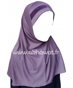 Hijab 1 pièce pour fille - Lurex