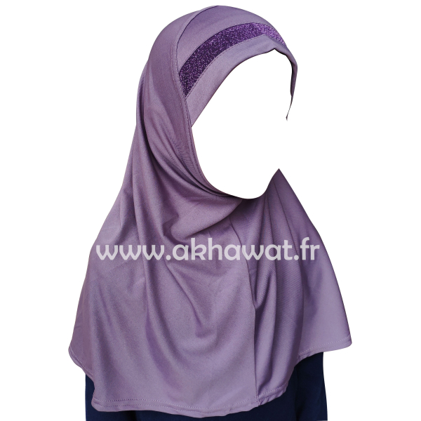 Hijab 1 pièce pour fille - Lurex