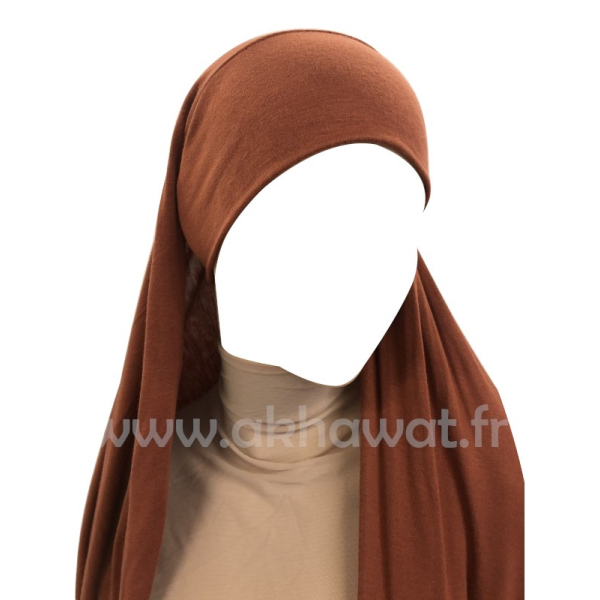 Hijab bonnet intégré simple - Viscose