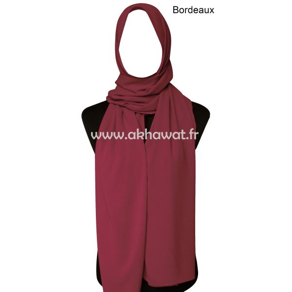 Opaque crepe Hijab - Rectangle