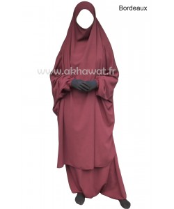 Jilbab 2 pièces sarouel - Microfibre Léger - El bassira